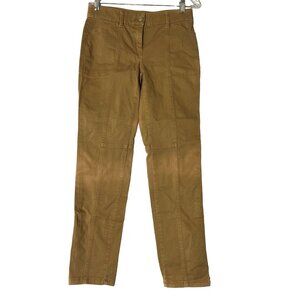 Chico's Women's Utility Pants 2R Cotton Blend Tan Boho